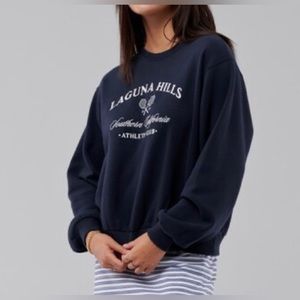 Hollister laguna hills crewneck in navy